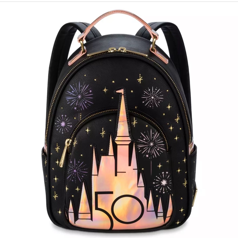 Walt Disney World 50th Anniversary Grand Finale Loungefly Mini Backpack